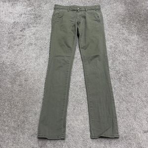 AG Adriano Goldschmied Slim Khaki Chino Pants Womens 24 Green Low Rise 28x30